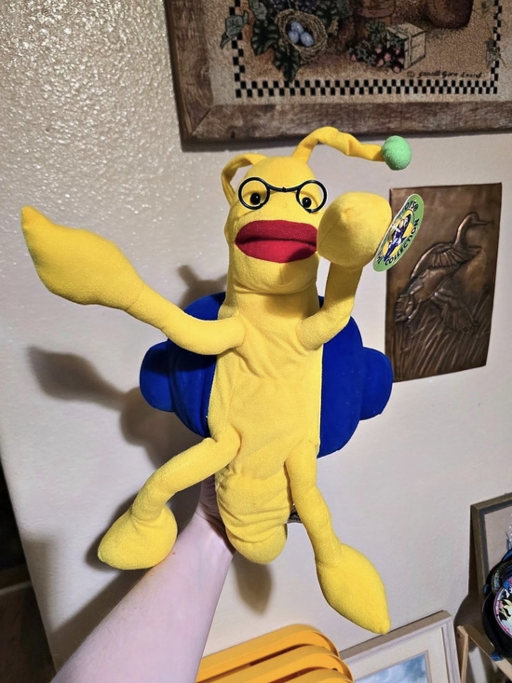 Vintage Tommy & The Computoys Barry Snail Promo Plush Kelly Toys Stuffed Animal